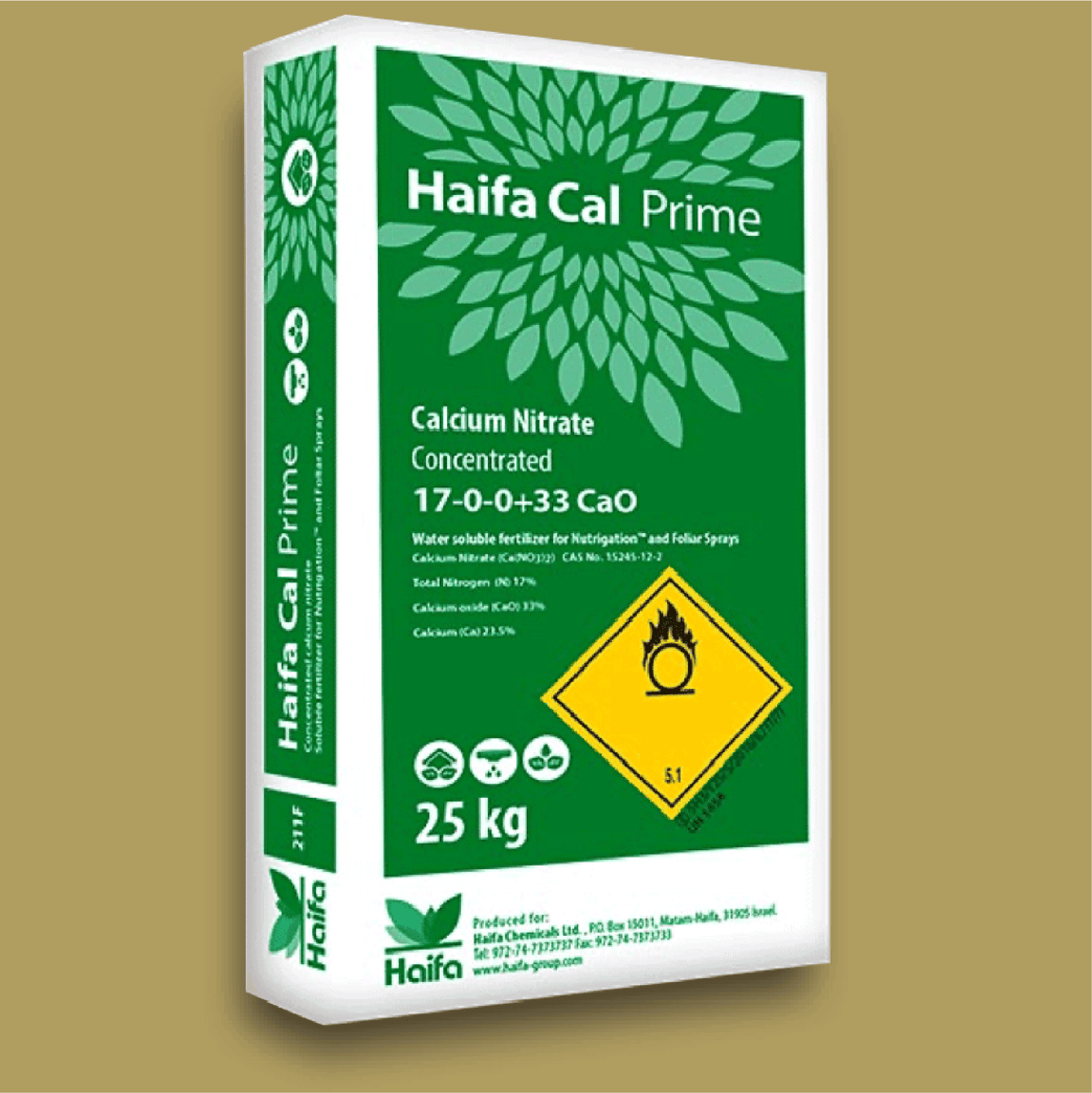 Haifa CAL Prime (17-0-0 +33CaO) Hidropónico